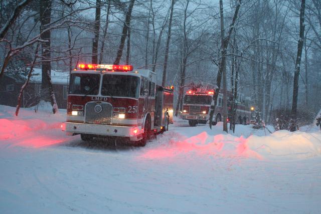 Engine 257 And Ladder 35 Operating On 1/26/11 